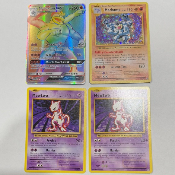 Pokemon Trading Cards - Featuring Machamp and Mewtwo - Picture 1 of 5